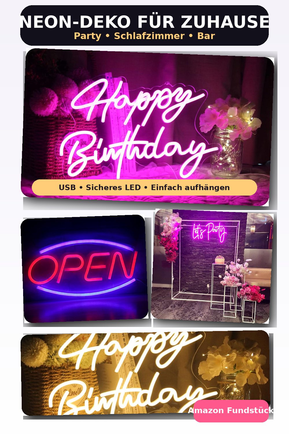 Bring Glow in dein Zuhause: Dieses LED-Neonschild macht jeden Raum sofort gemütlicher